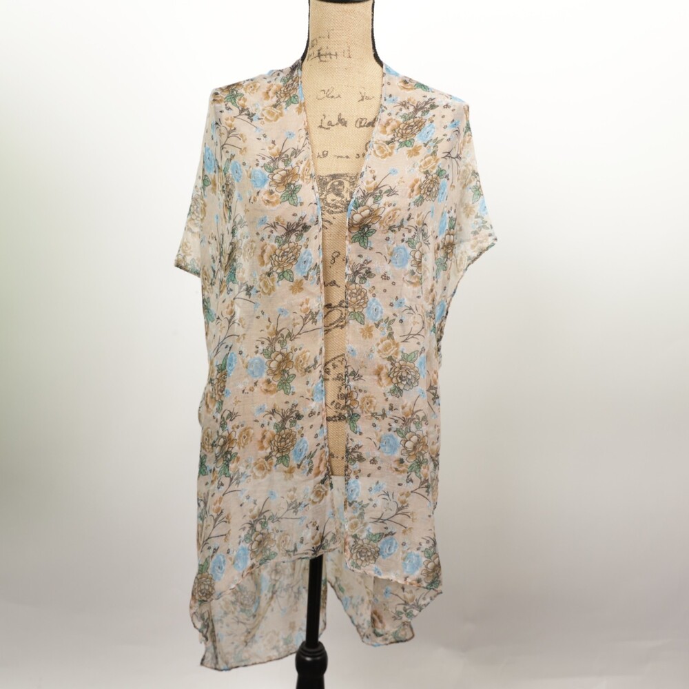Sheer Floral Cardigan size 1X